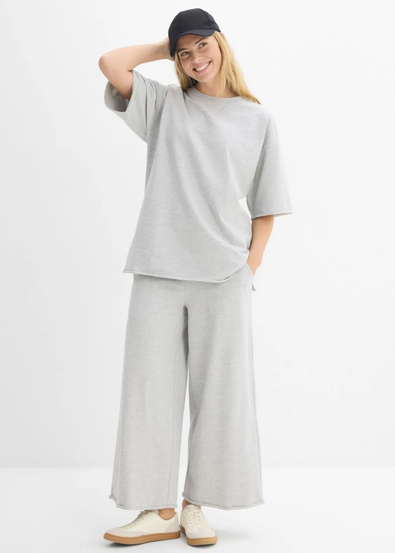 Pantalón de chándal de algodón orgánico con largo capri