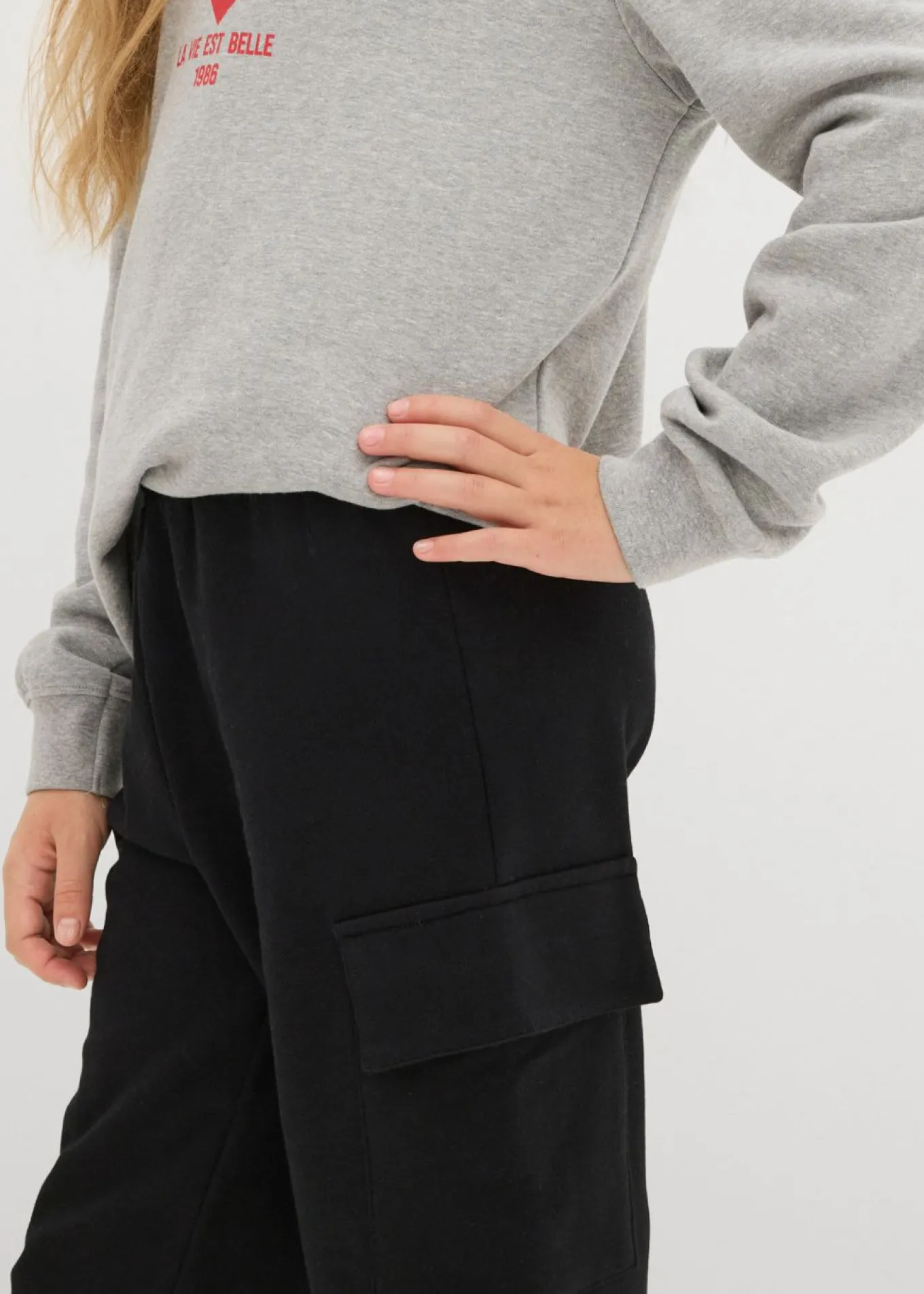 Pantalón de chándal tipo cargo de algodón orgánico puro