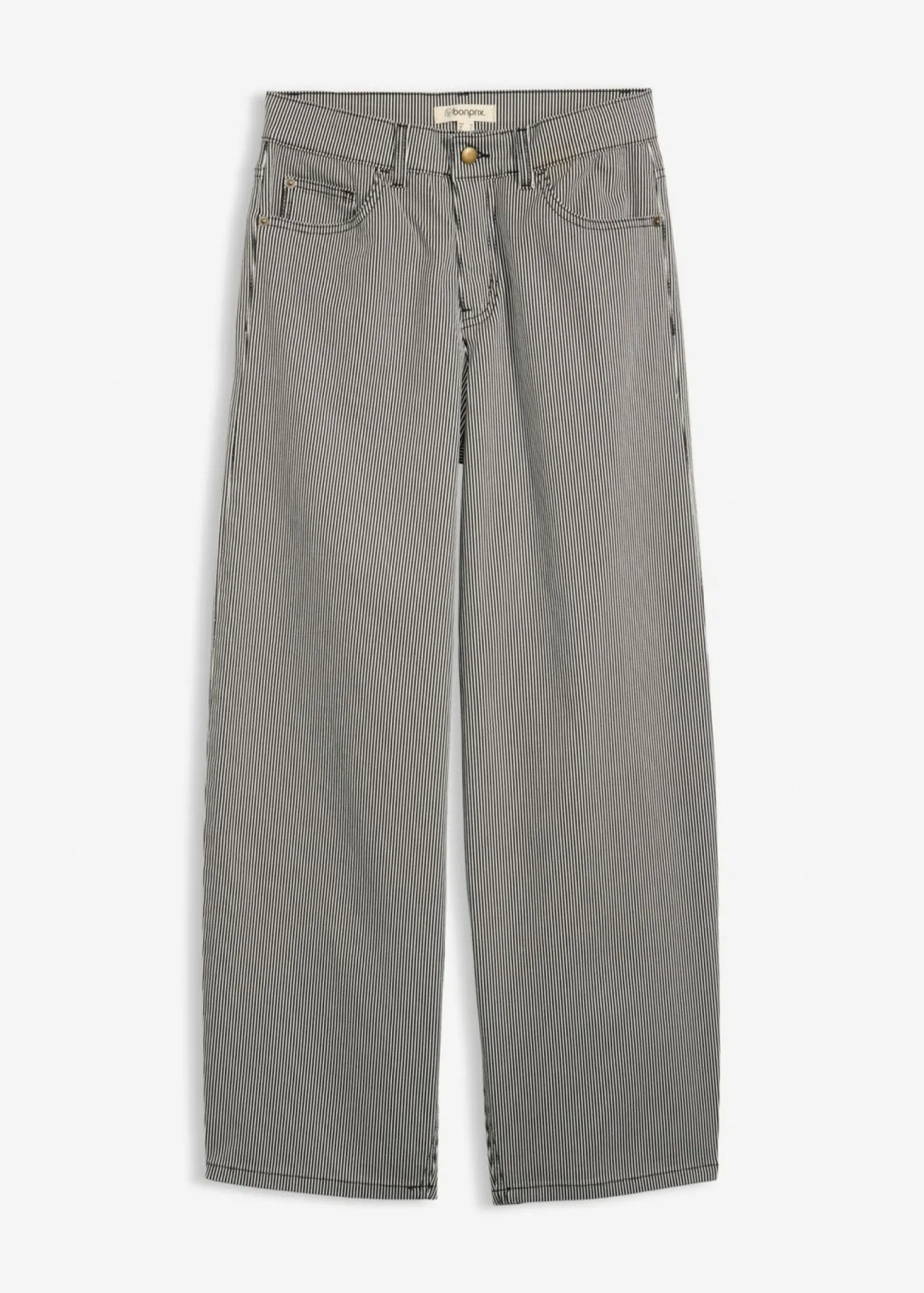 Pantalón de corte balloon con rayas