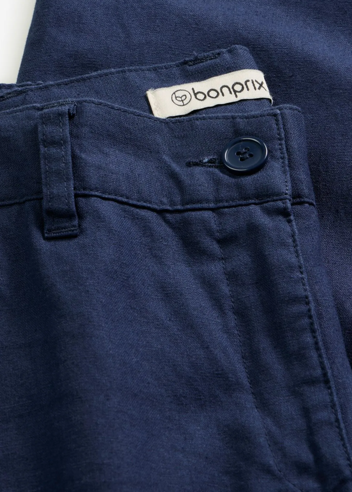 Pantalón de mezcla de lino y algodón