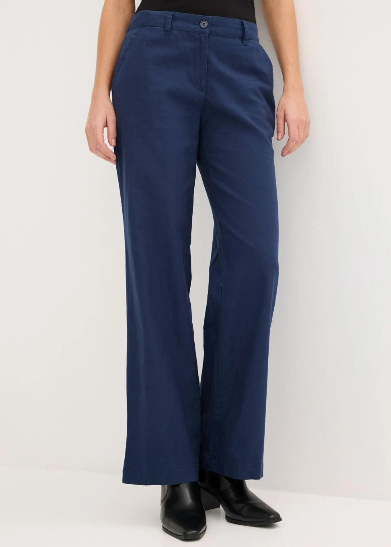 Pantalón de mezcla de lino y algodón