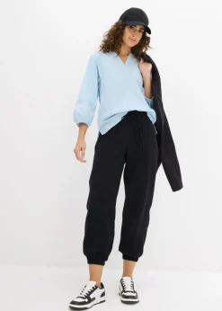 Pantalón de muselina con cintura de nido de abeja
