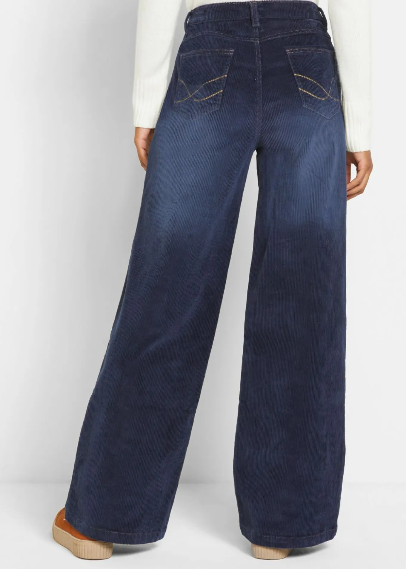 Pantalón de pana de algodón con elástico