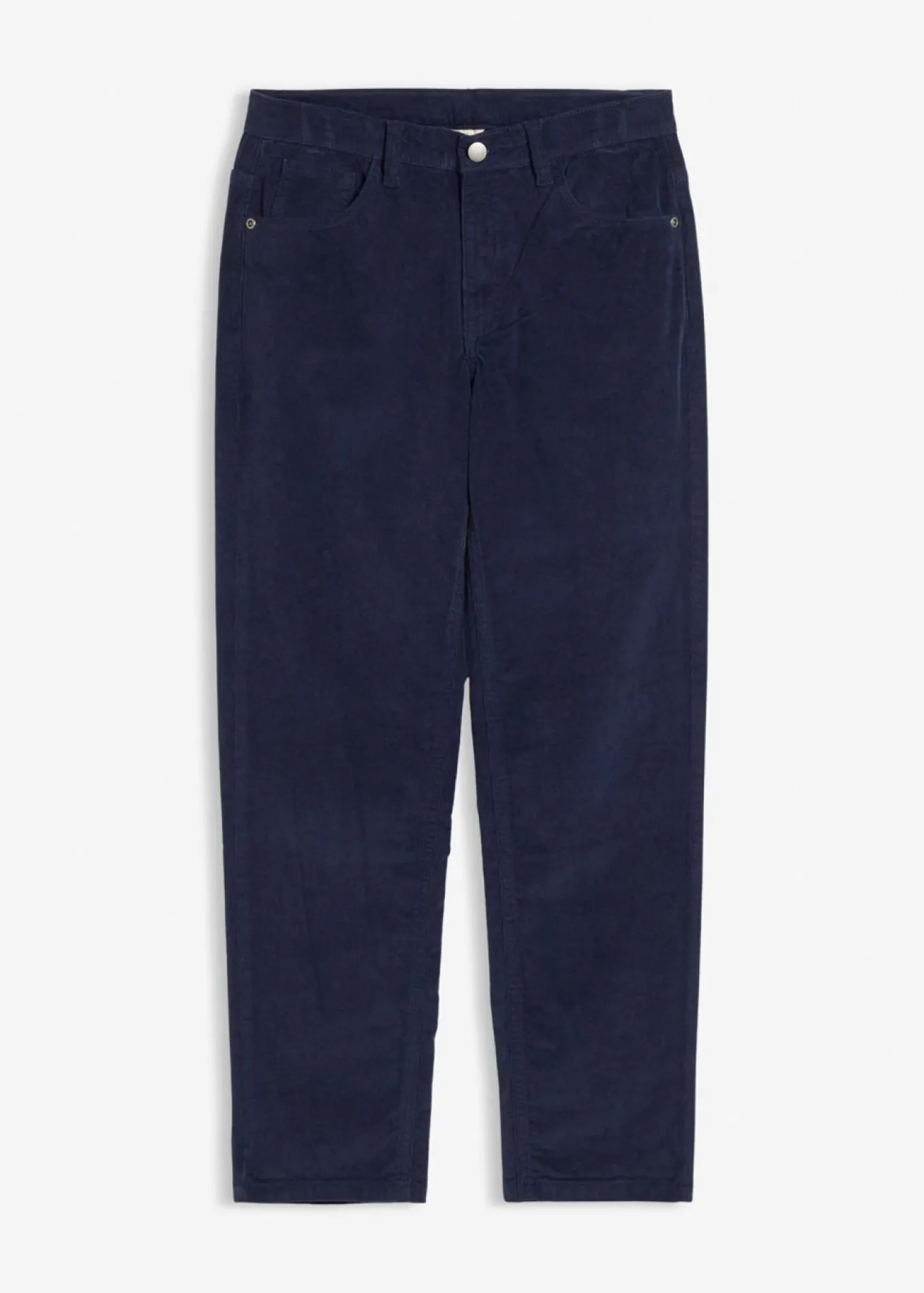 Pantalón de pana regular fit confeccionado en algodón orgánico reciclable elástico, straight