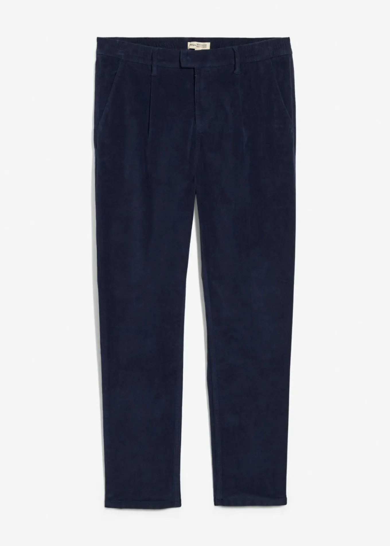 Pantalón de pana regular fit confeccionado en algodón orgánico reciclable elástico, tapered