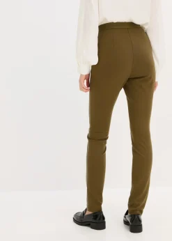 Pantalón de piel sintética en mezcla Punto di Roma