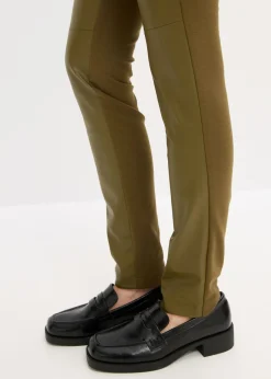 Pantalón de piel sintética en mezcla Punto di Roma