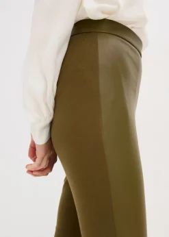 Pantalón de piel sintética en mezcla Punto di Roma