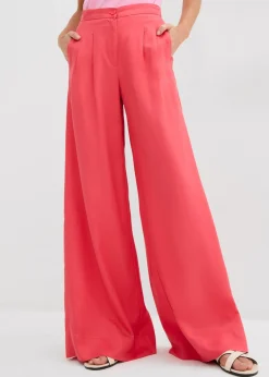 Pantalón de pinzas de lyocell fluido