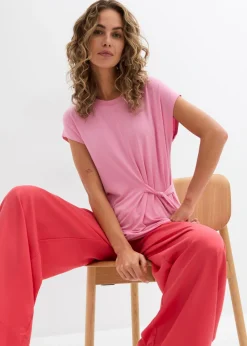 Pantalón de pinzas de lyocell fluido