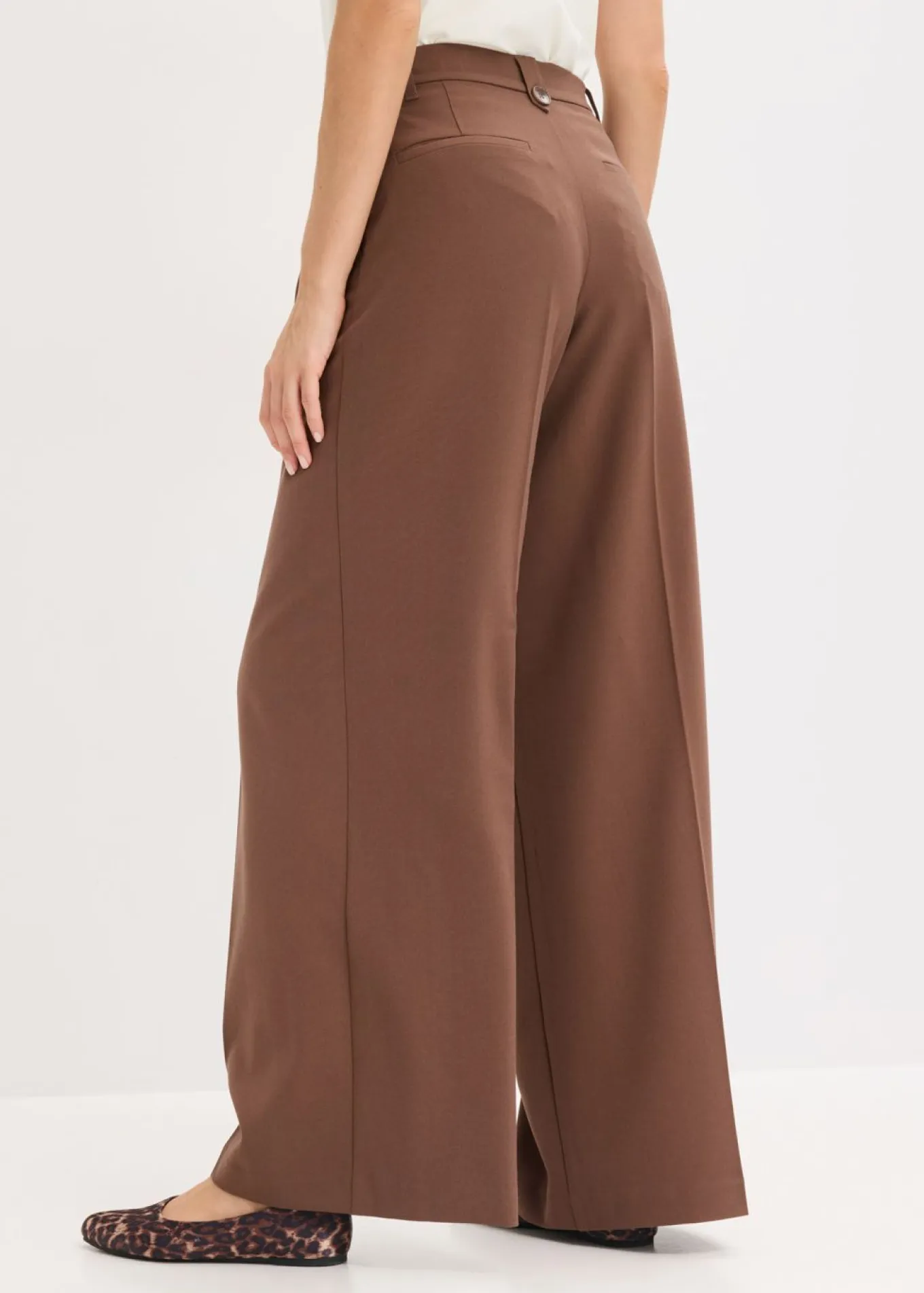 Pantalón de pinzas de mezcla de viscosa fluida