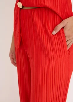 Pantalón de punto con plisado