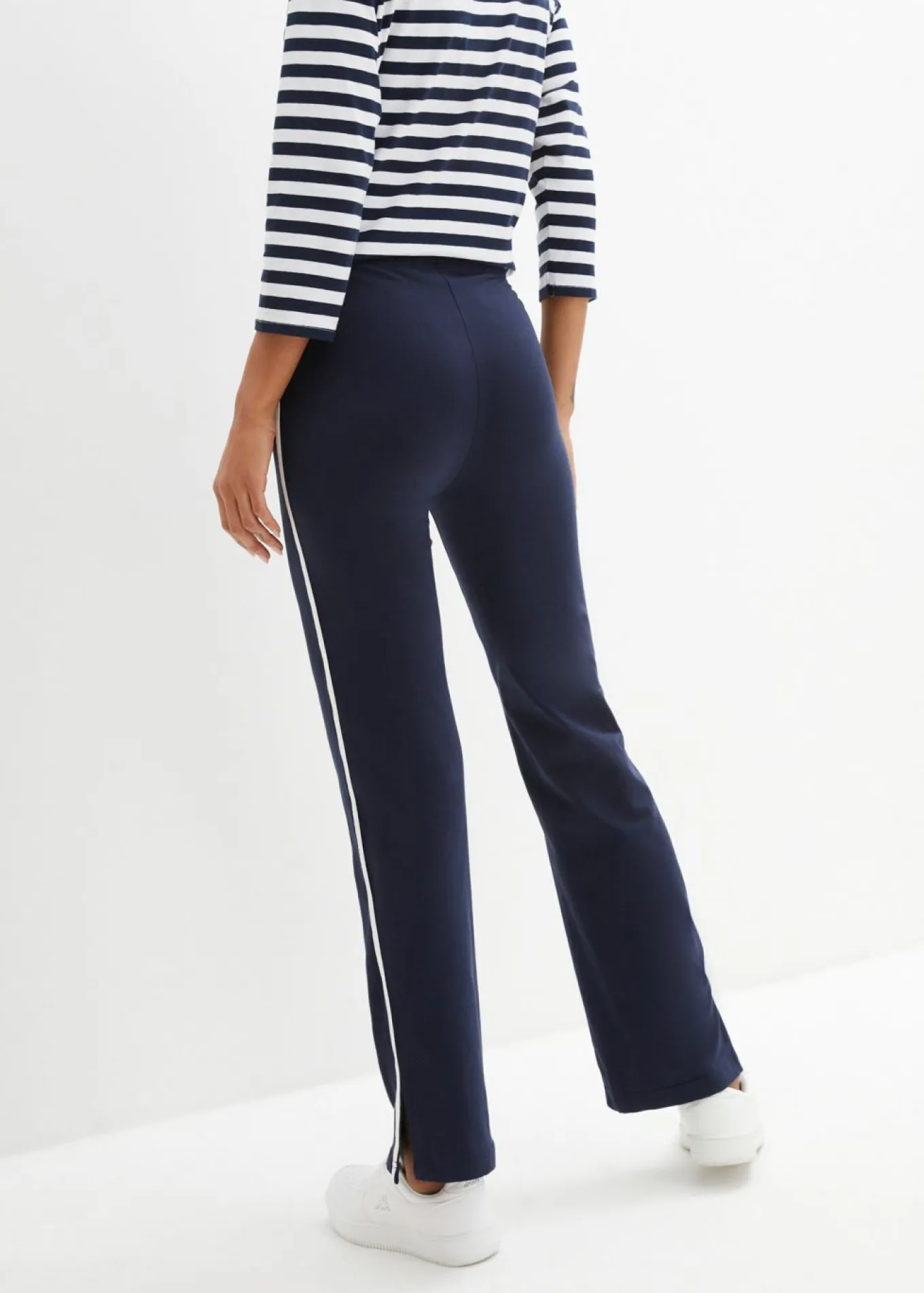 Pantalón de punto de algodón con elástico