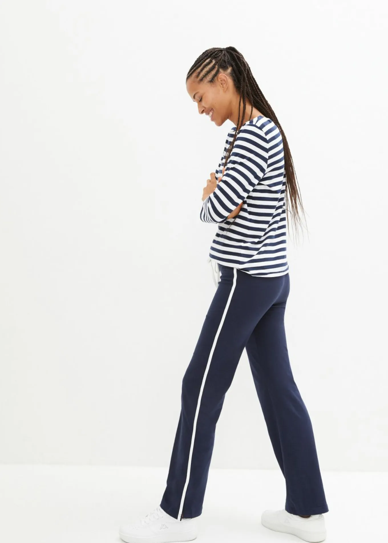 Pantalón de punto de algodón con elástico