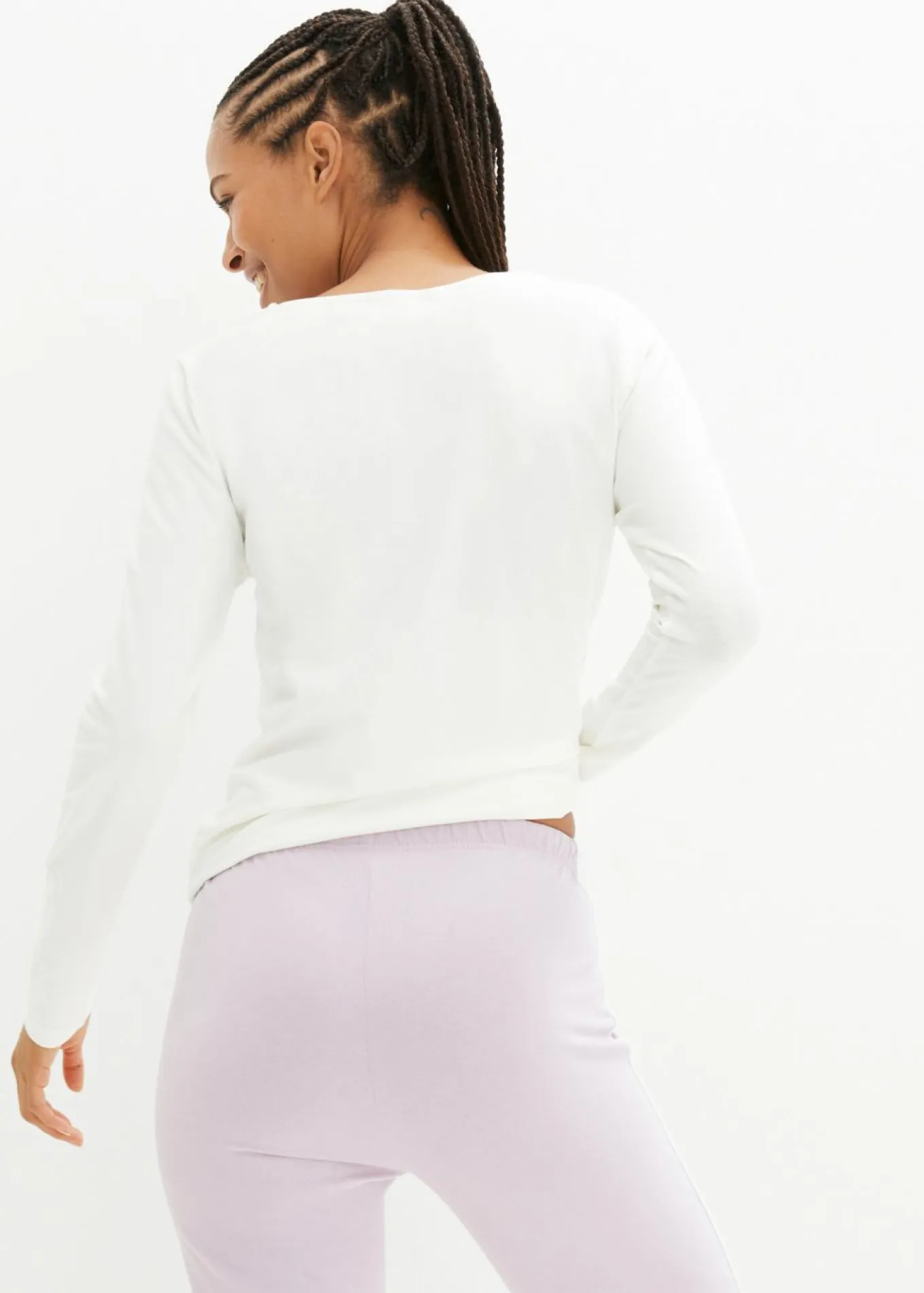 Pantalón de punto de algodón con elástico (2 unidades)
