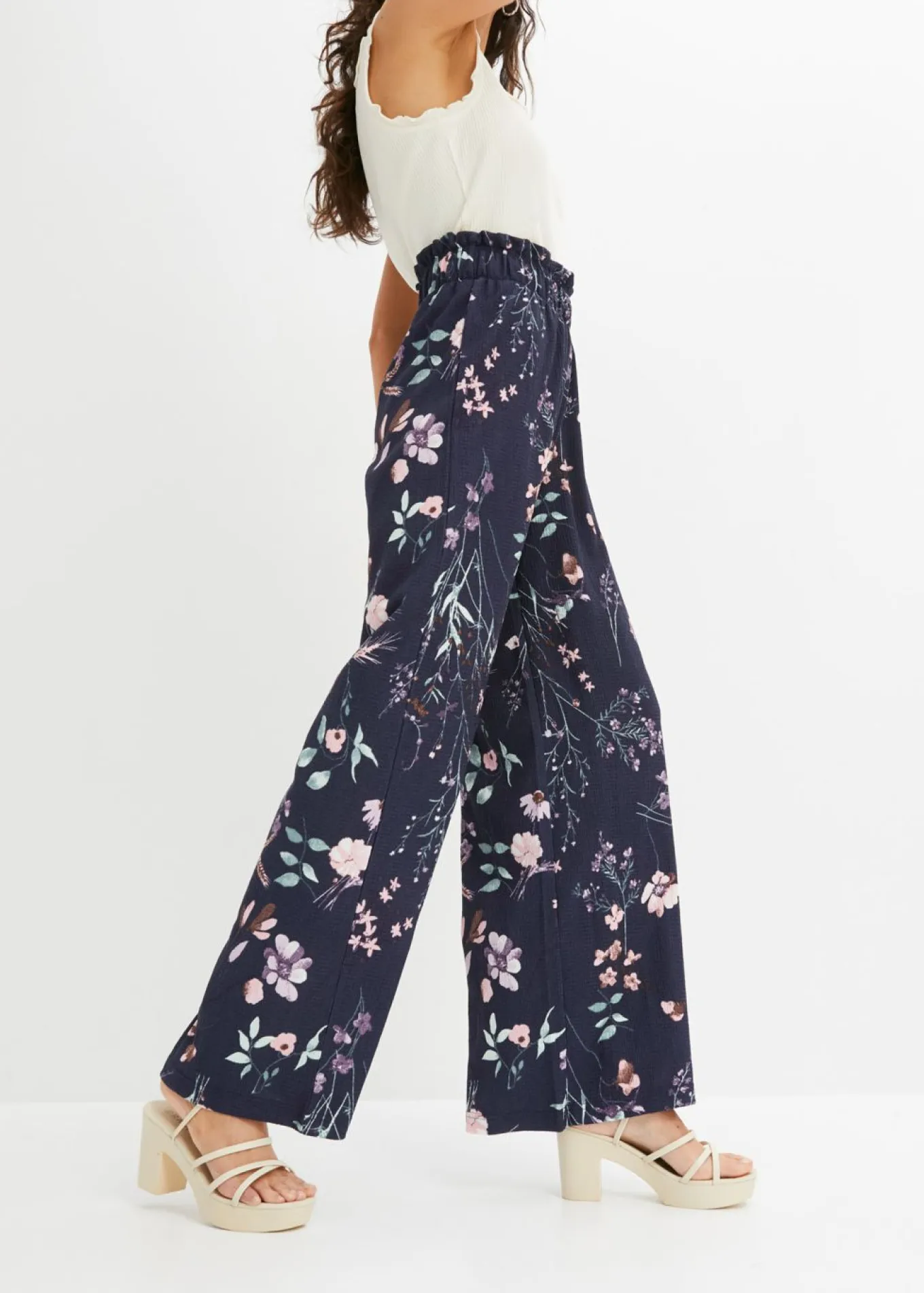 Pantalón de punto de crepé ligero