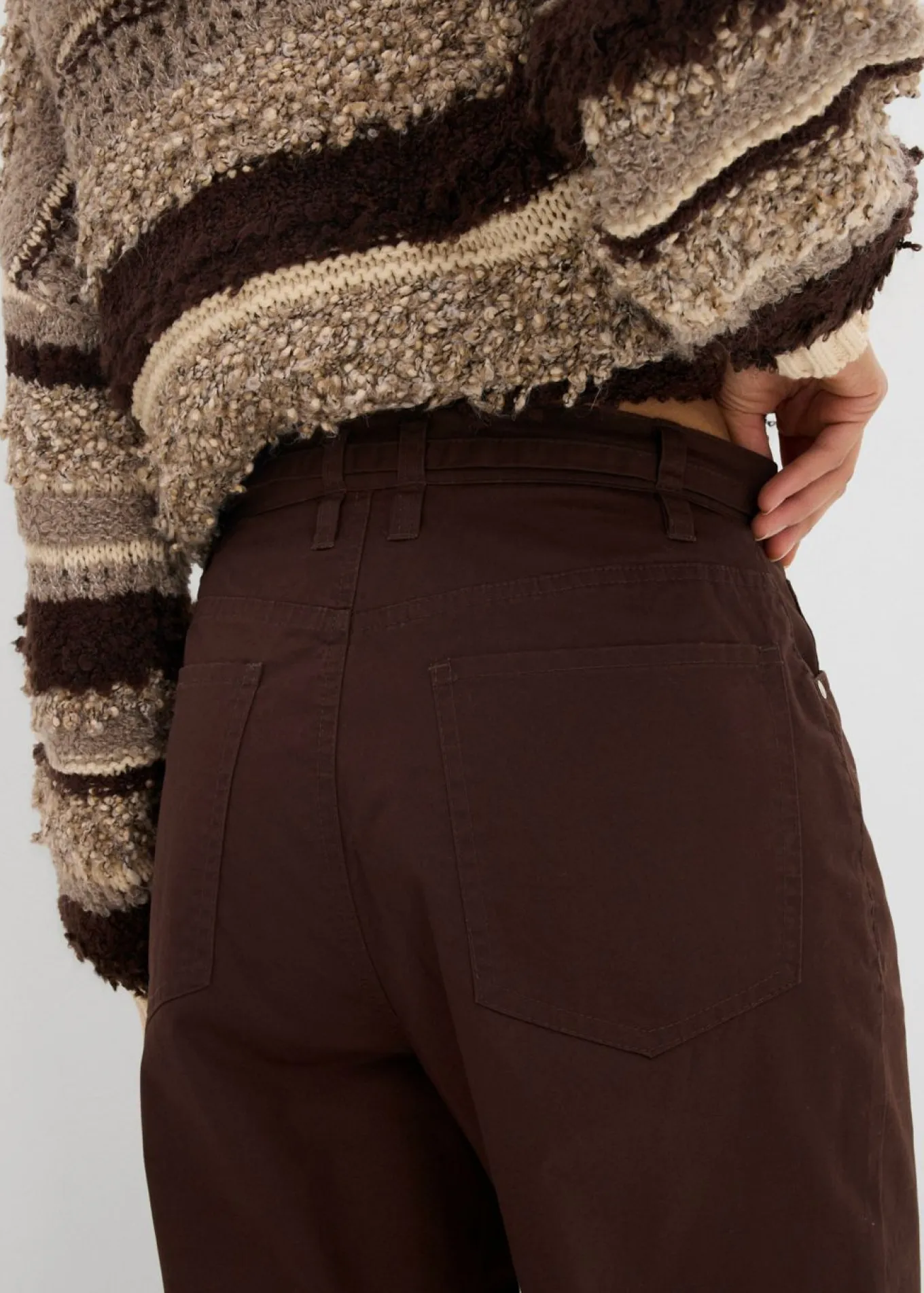 Pantalón de sarga de algodón puro
