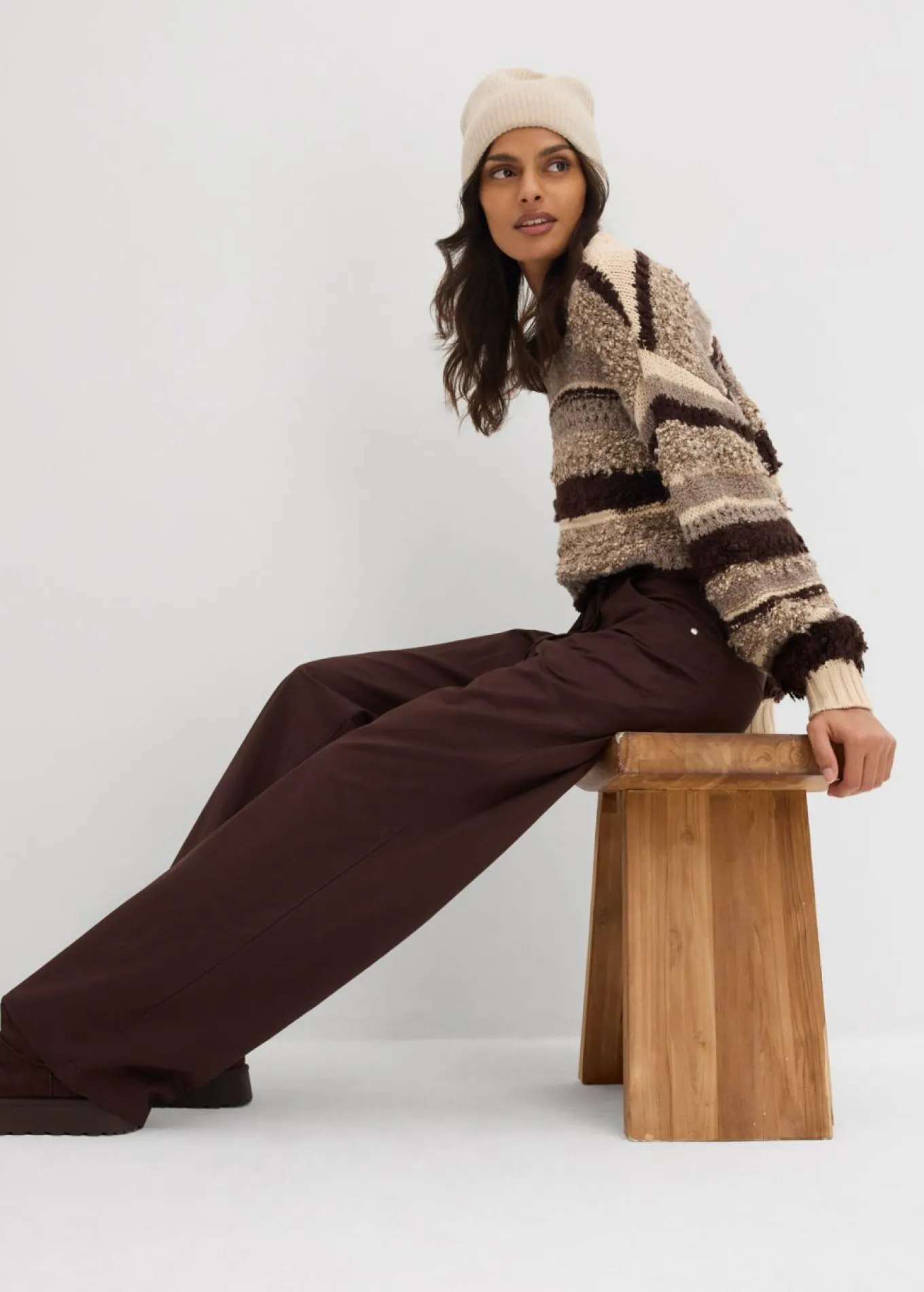 Pantalón de sarga de algodón puro