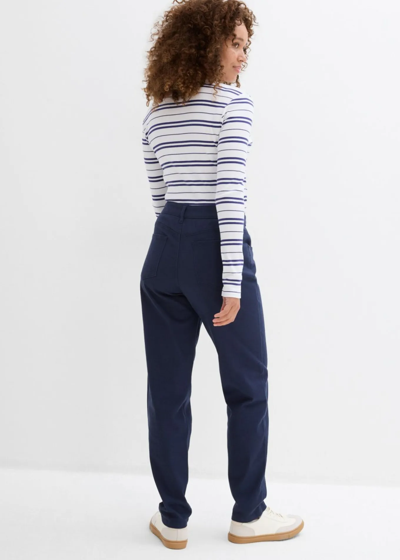 Pantalón de sarga de mezcla de algodón y elastano