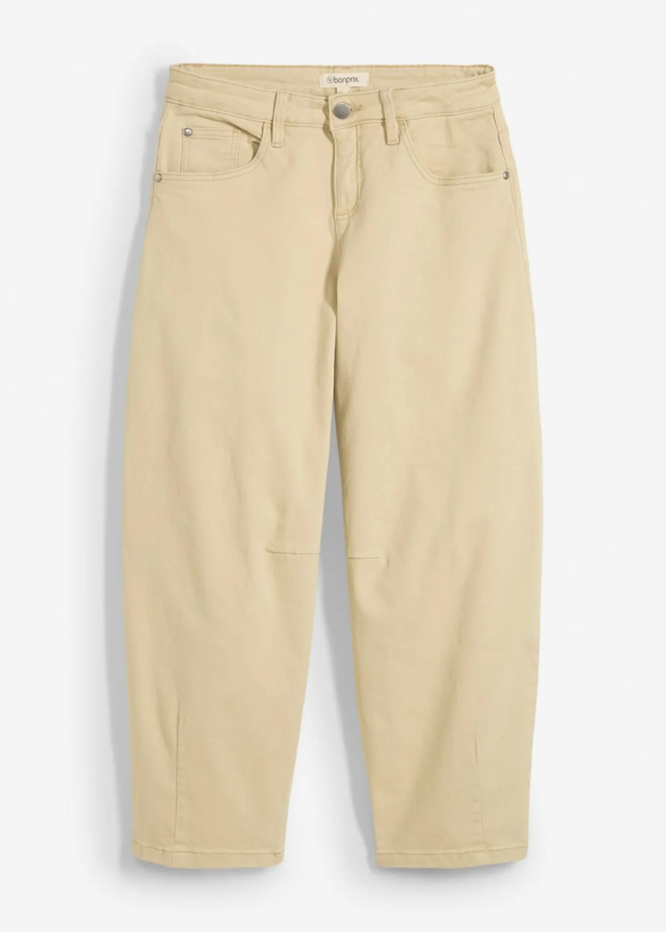 Pantalón de sarga en mezcla de algodón elástico