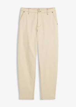 Pantalón de sarga tipo barrel