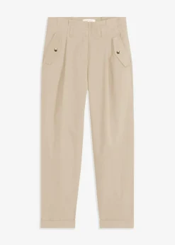 Pantalón de sarga tipo paperbag