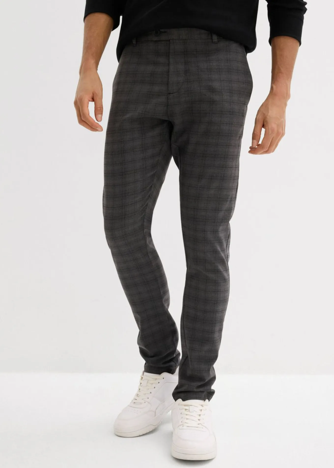 Pantalón de traje elástico, con cintura elástica, regular fit