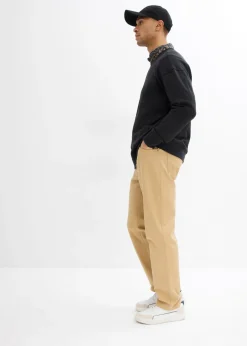 Pantalón elástico, classic fit, straight