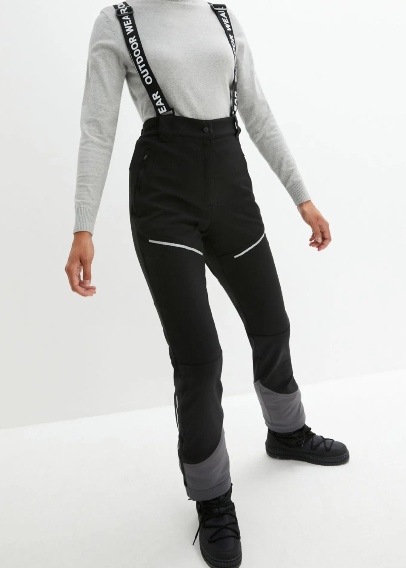 Pantalón funcional de softshell elástico y repelente al agua