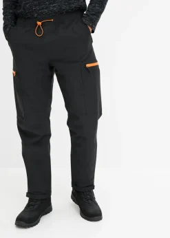 Pantalón funcional tipo cargo, impermeable, con forro cálido, relaxed fit