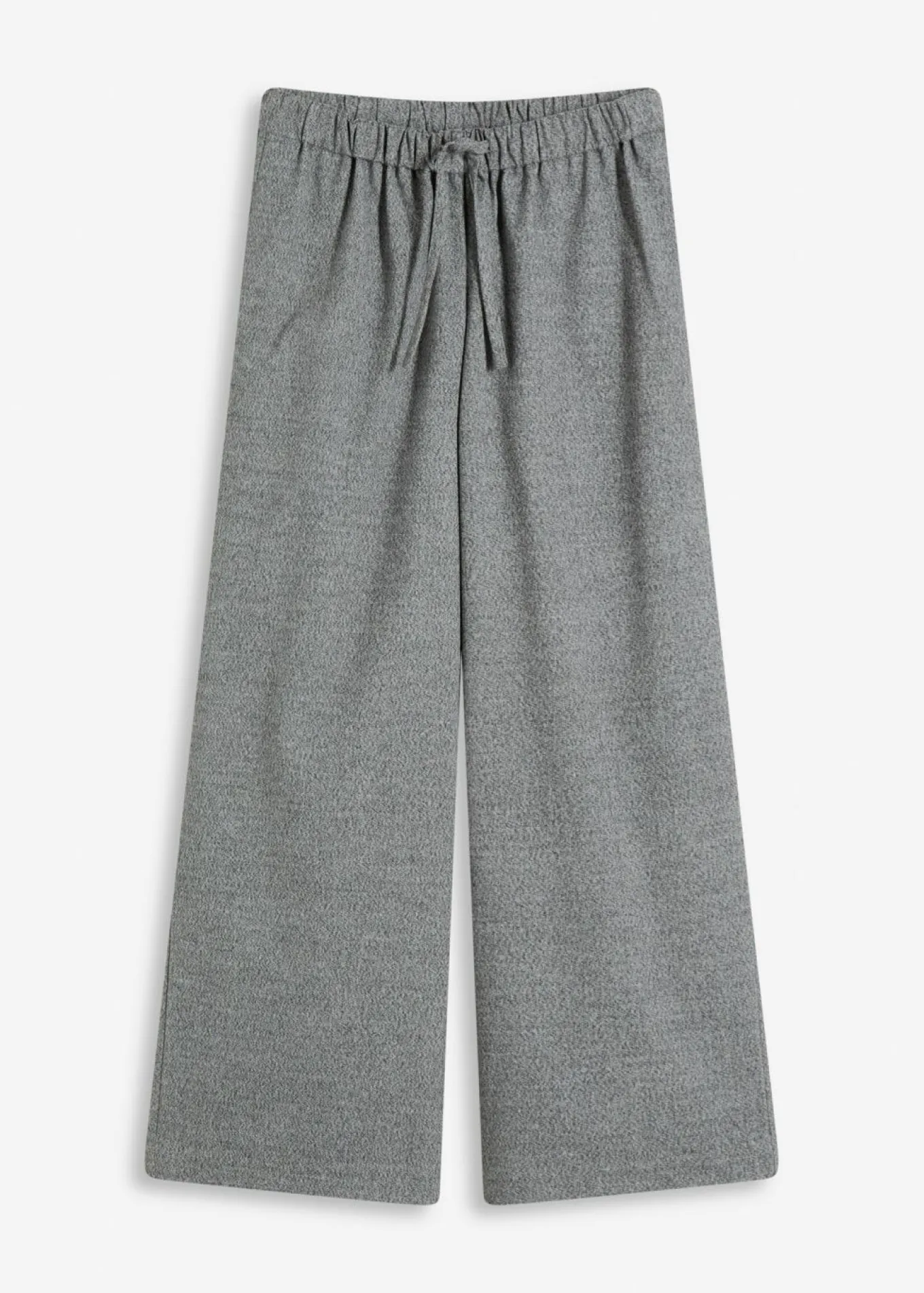 Pantalón palazzo con aspecto de lana