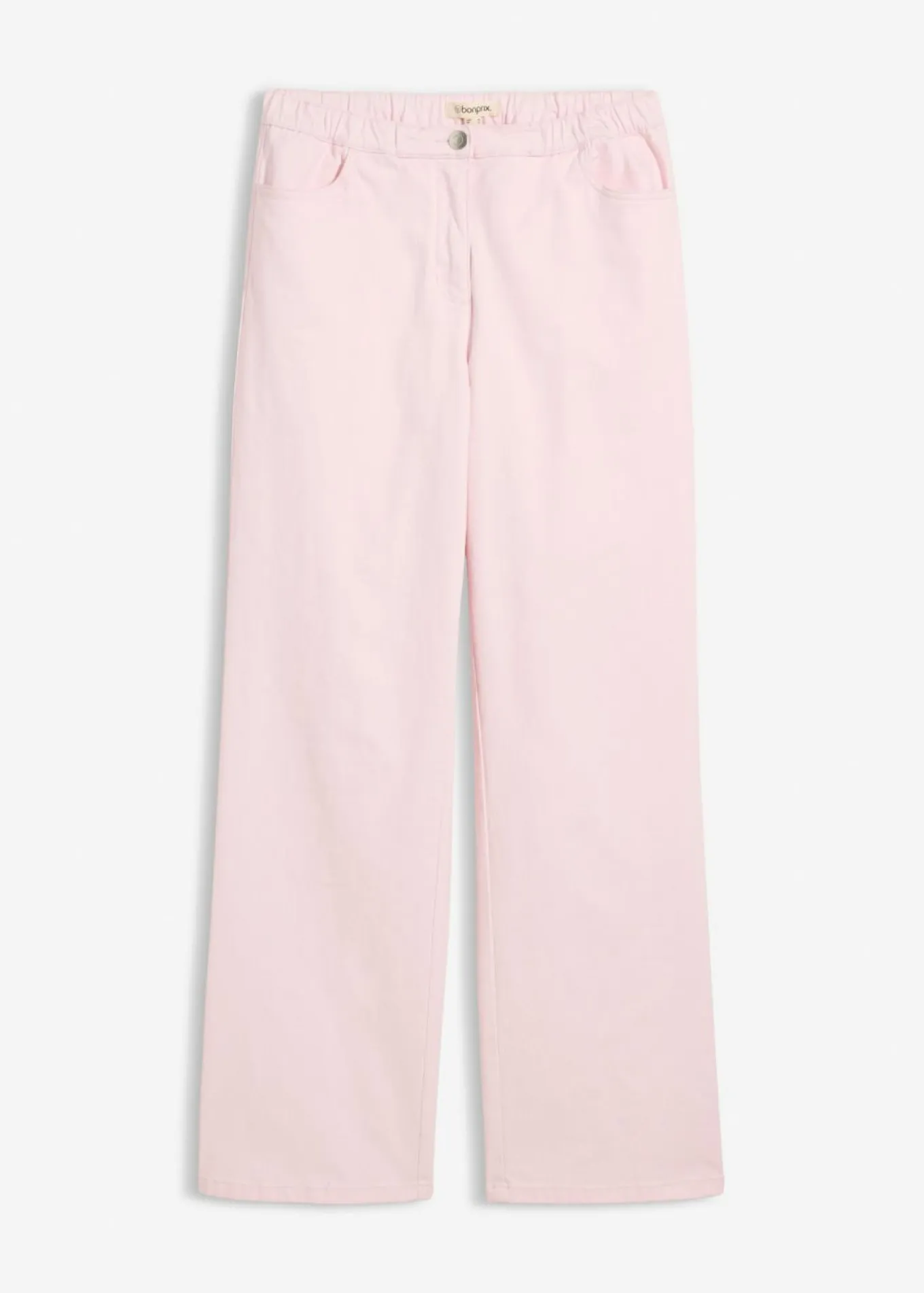 Pantalón palazzo con cinturilla cómoda y talle alto