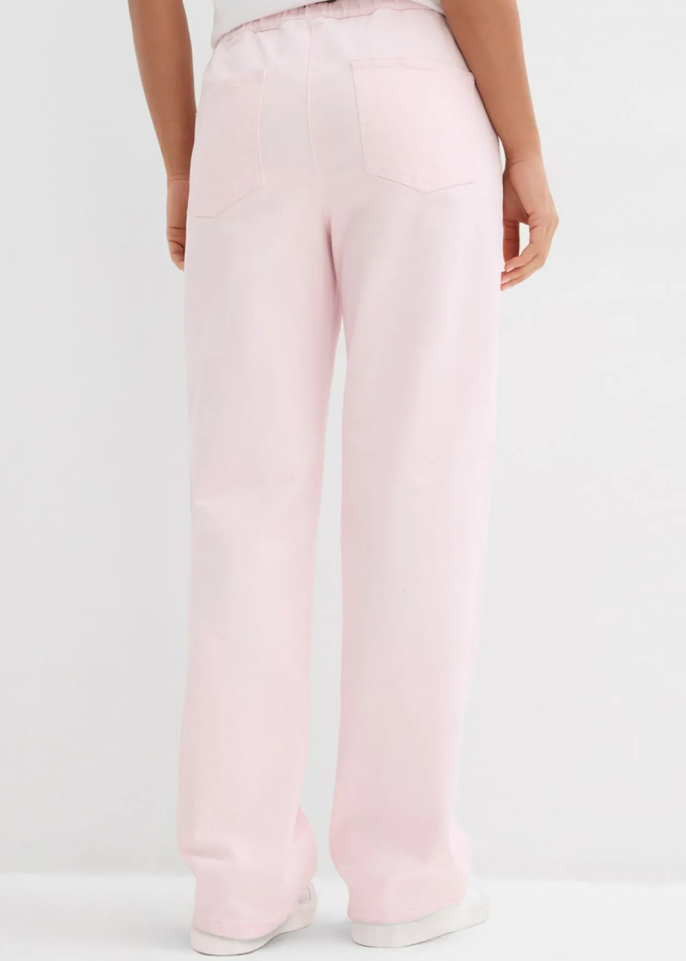 Pantalón palazzo con cinturilla cómoda y talle alto