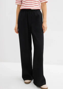 Pantalón palazzo con cintura cómoda