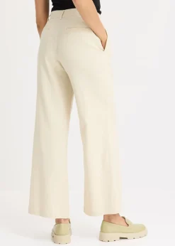 Pantalón palazzo de lino
