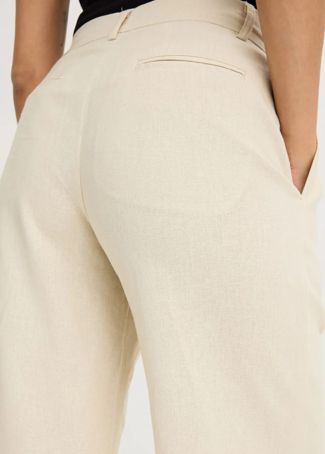 Pantalón palazzo de lino