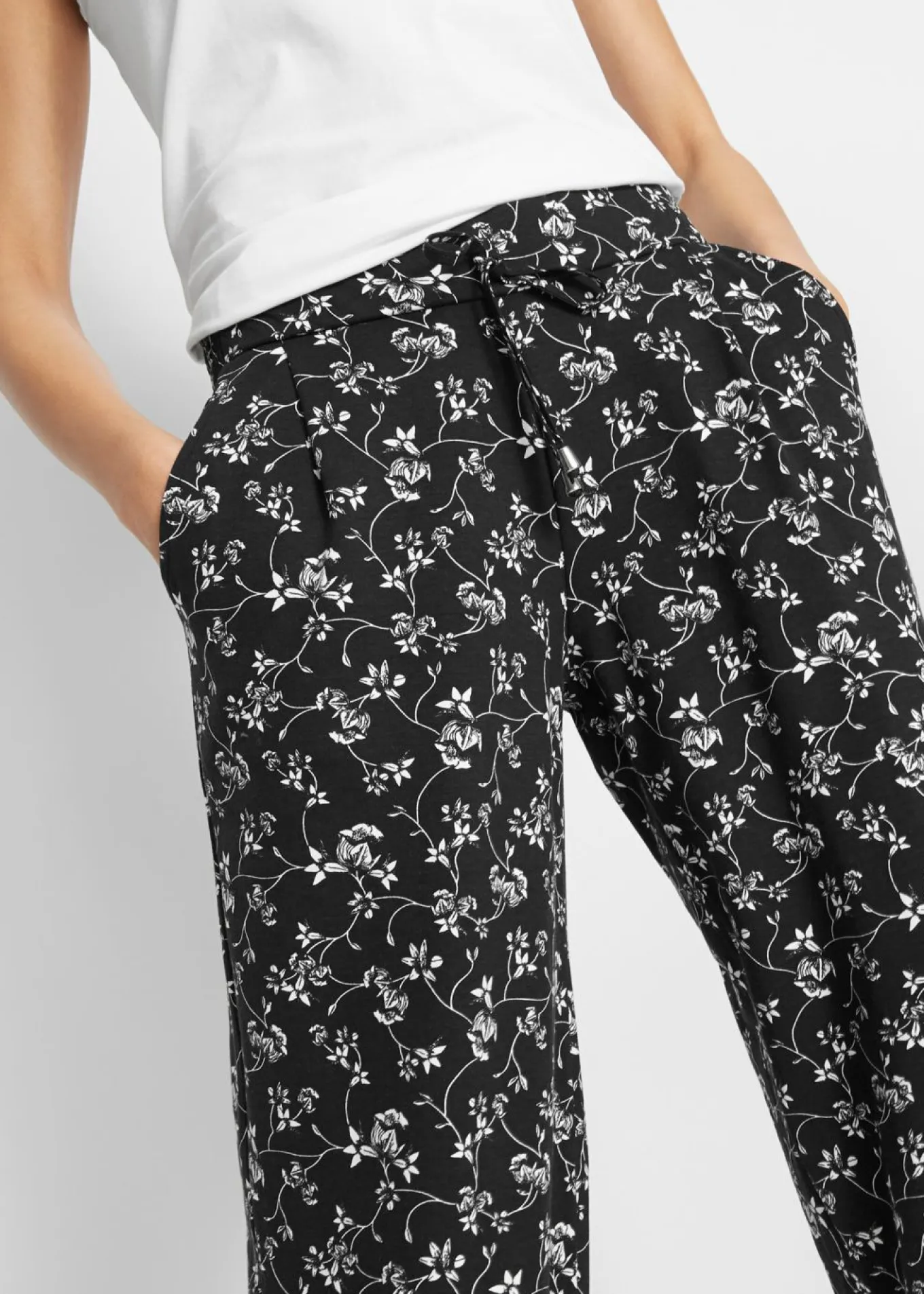 Pantalón palazzo de mezcla de viscosa
