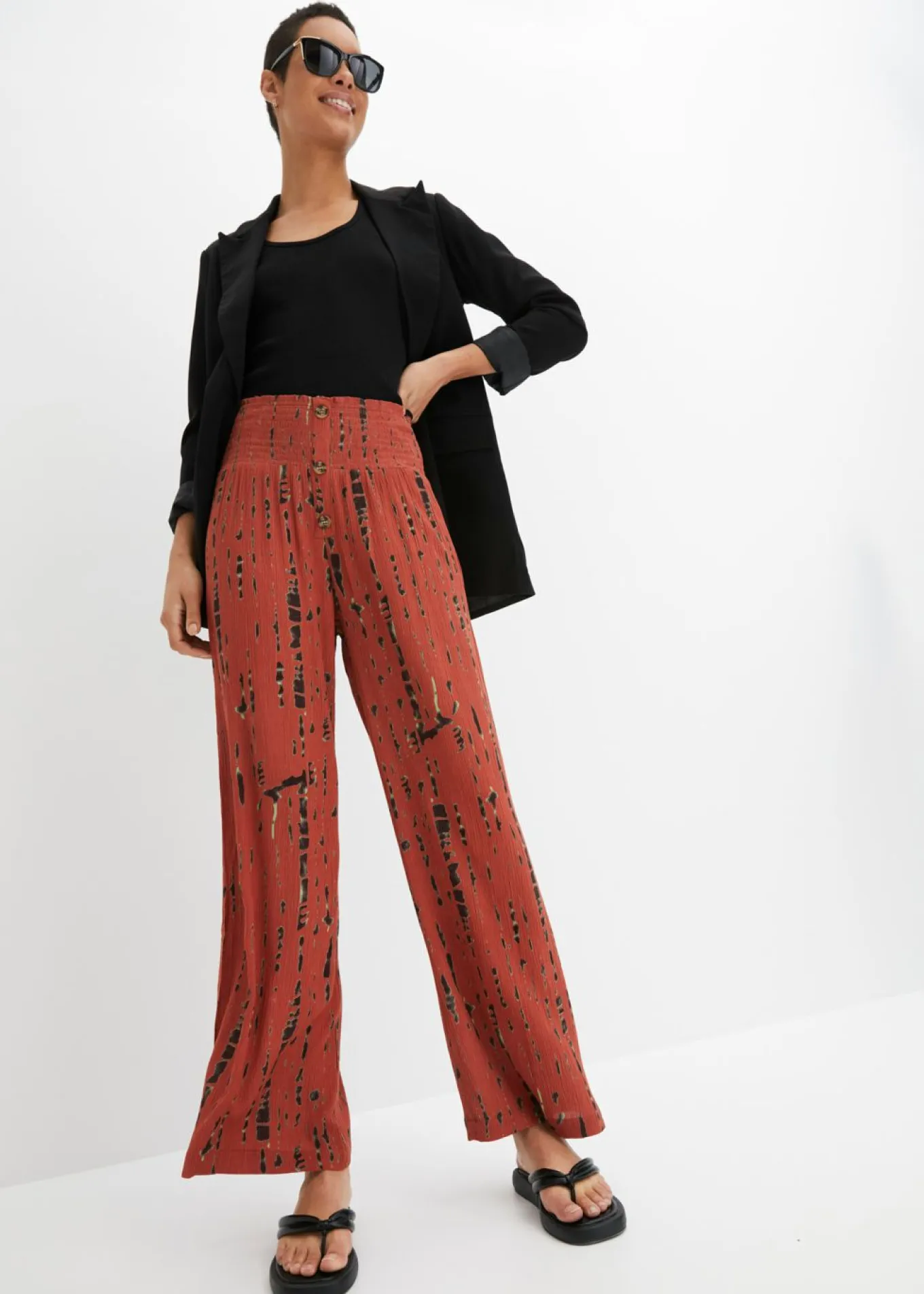 Pantalón Palazzo de viscosa fluida