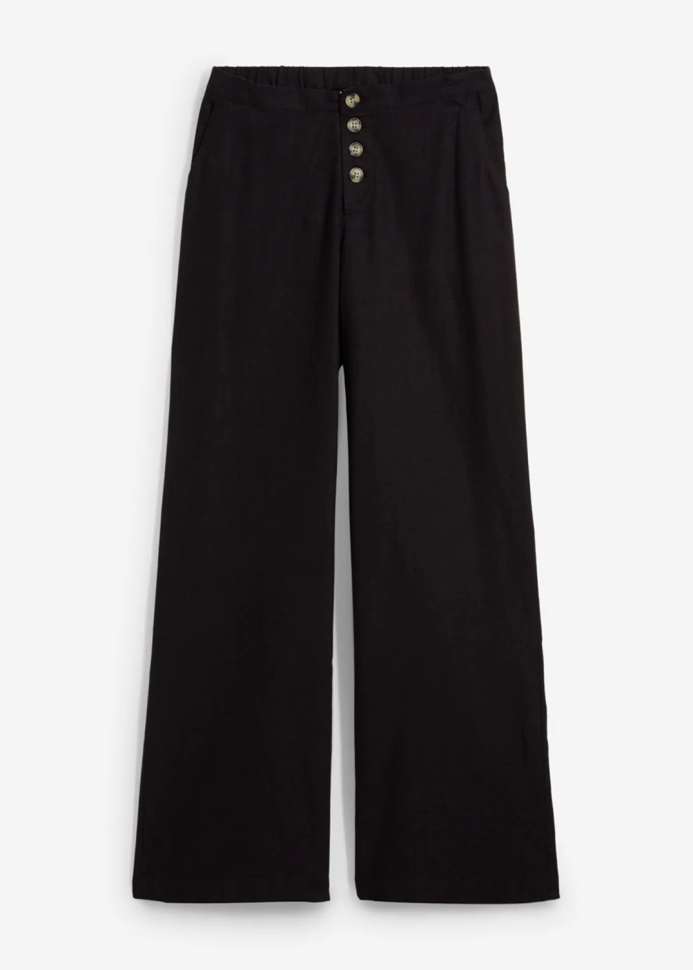 Pantalón palazzo largo con lino