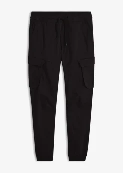 Pantalón sin cierre tipo cargo con recto y regular