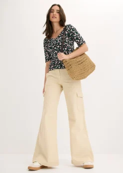 Pantalón tipo cargo de algodón puro