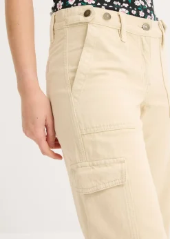 Pantalón tipo cargo de algodón puro