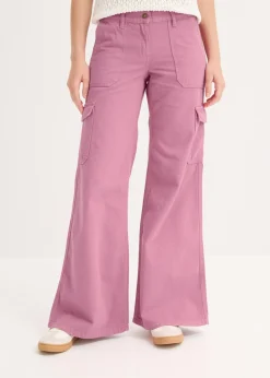 Pantalón tipo cargo de algodón puro