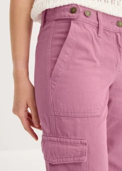 Pantalón tipo cargo de algodón puro