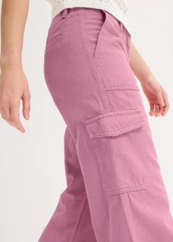 Pantalón tipo cargo de algodón puro