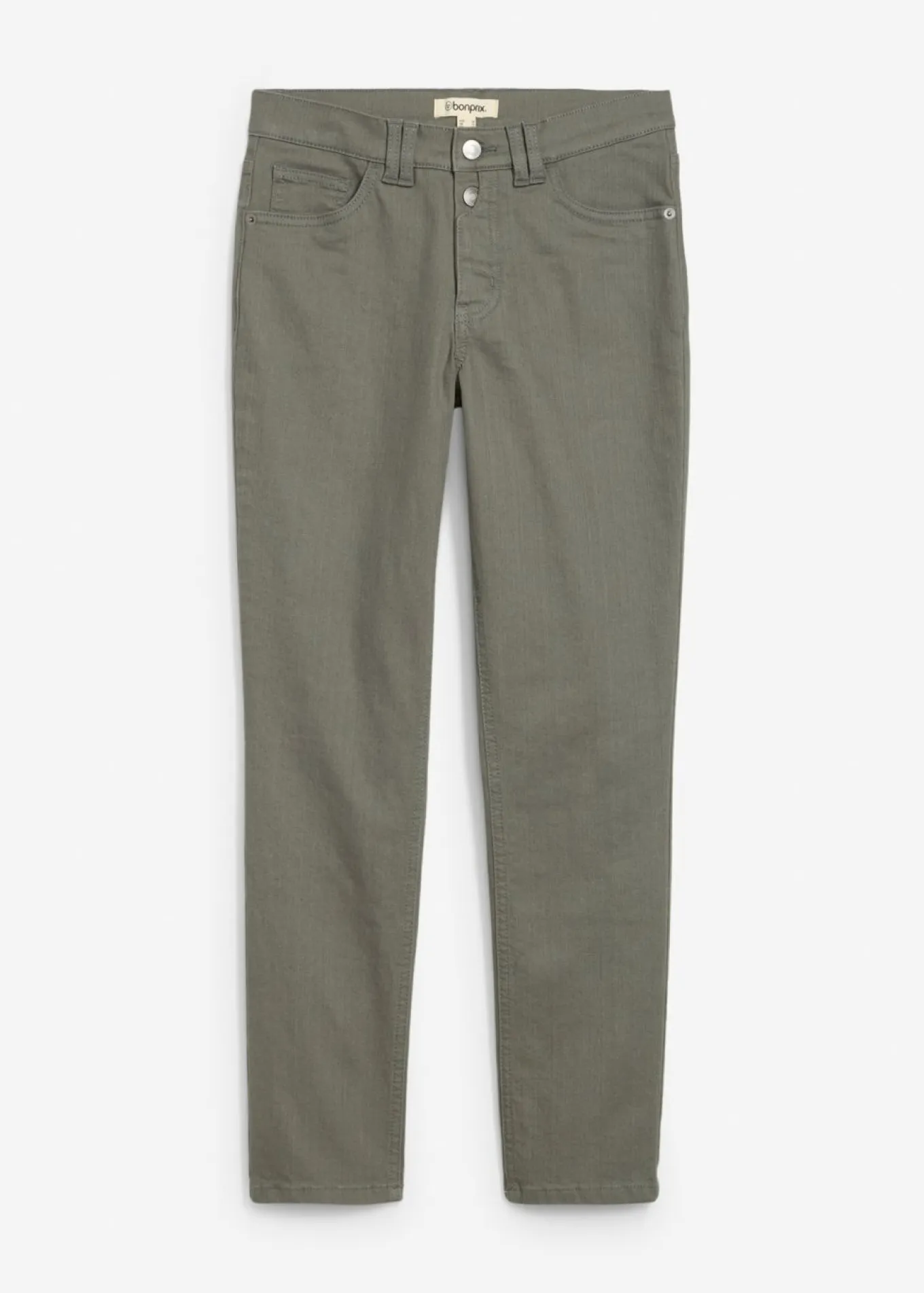 Pantalones acortados de sarga