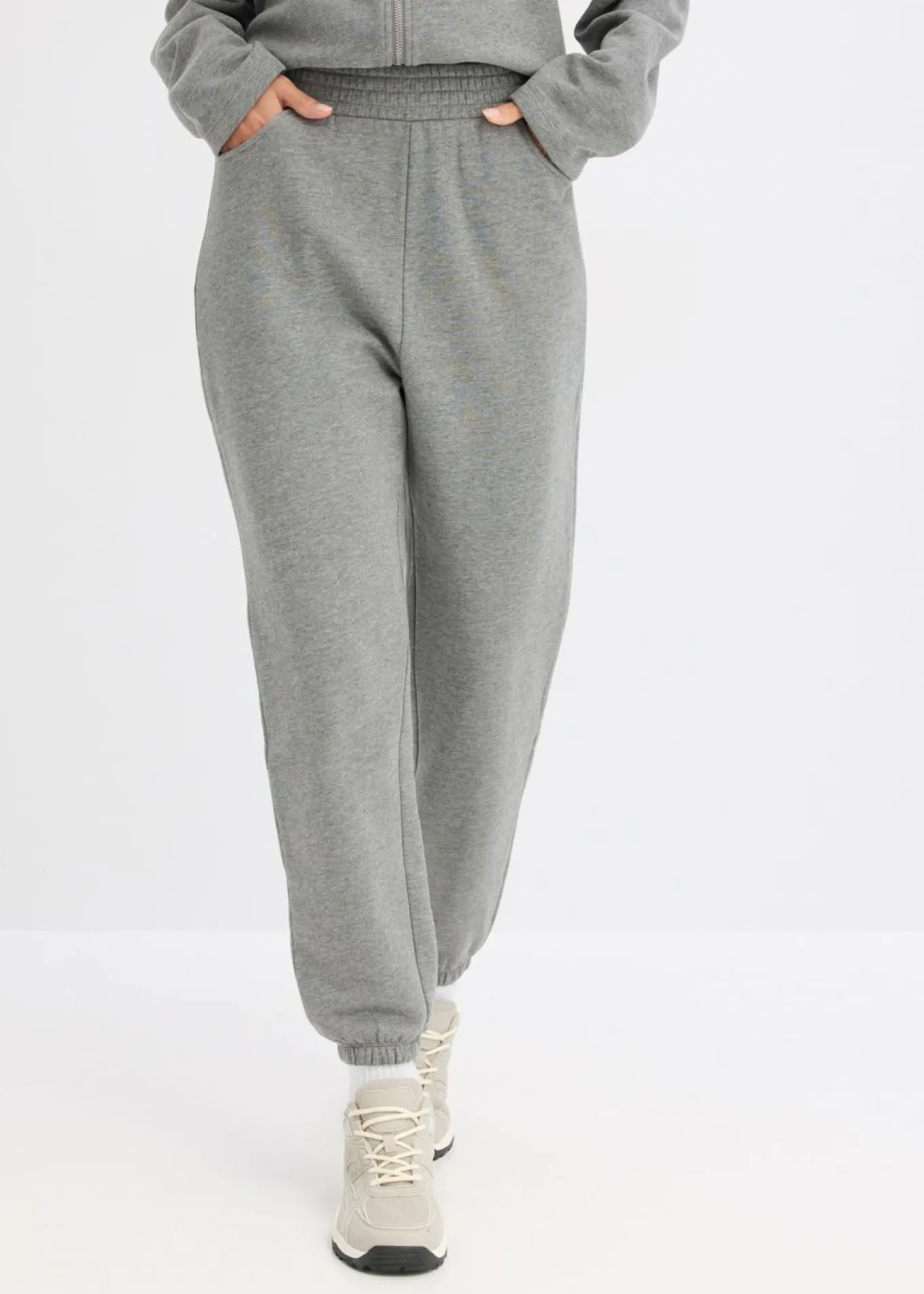 Pantalones de chándal con entrepierna extra ancha de algodón orgánico puro