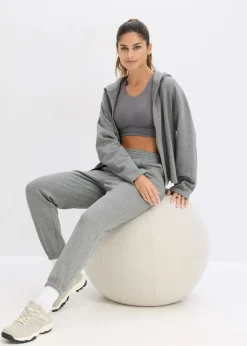 Pantalones de chándal con entrepierna extra ancha de algodón orgánico puro