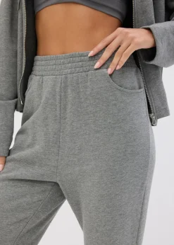 Pantalones de chándal con entrepierna extra ancha de algodón orgánico puro
