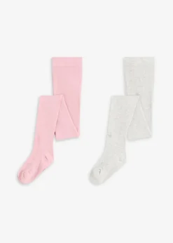 Pantis infantiles con lunares brillantes para la variante en color rosa (2 unidades)